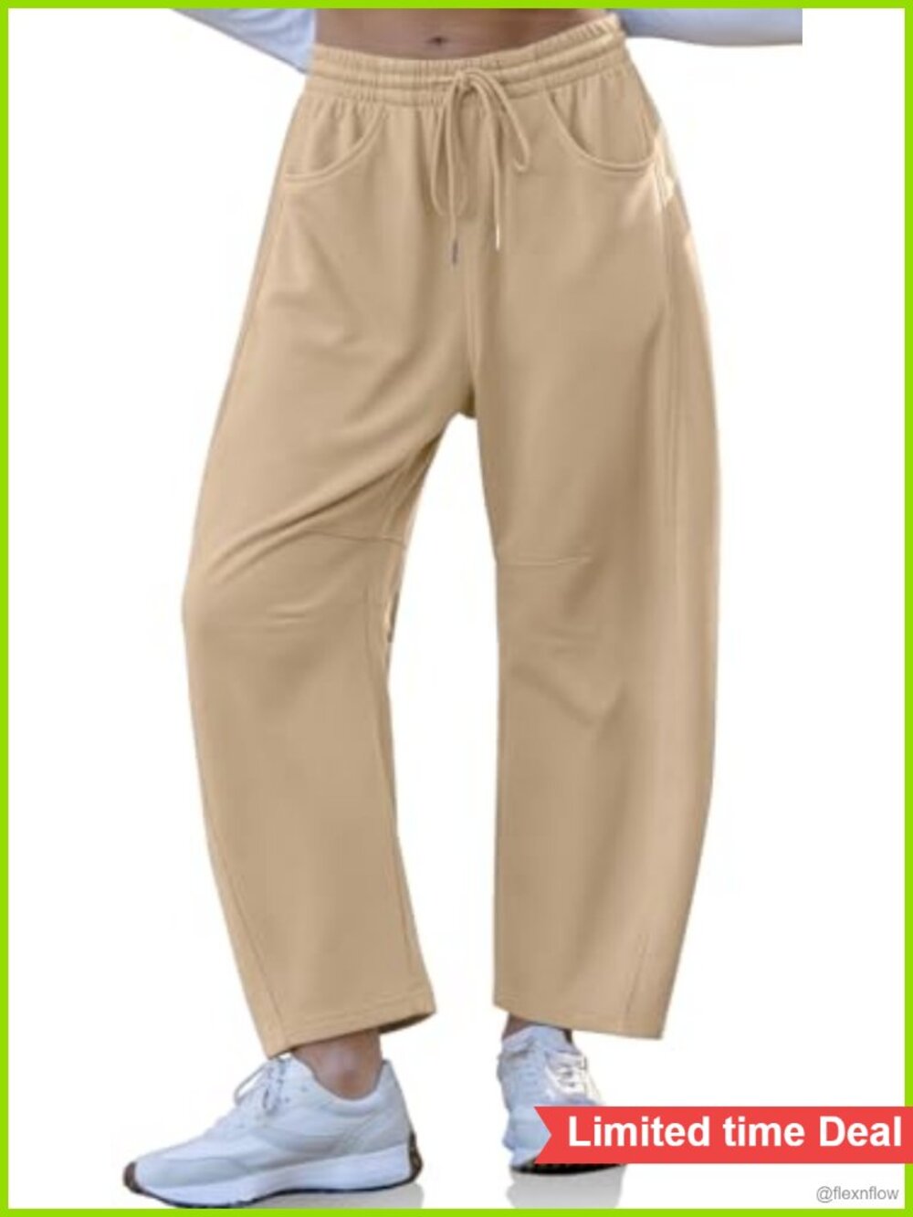 TARSE Barrel Sweatpants Wide Leg Loose Casual Lounge Pants